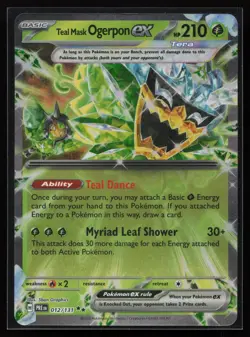 Teal Mask Ogerpon ex - 012/131 SV: Prismatic Evolutions Pokemon TCG Card - Image 1