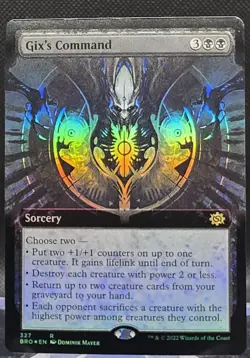 Gix's Command #327 The Brothers' War Extended Art Foil Rare - Image 1