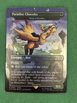 Paradise Chocobo - Birds of Paradise (Borderless) Commander: Final Fantasy Foil - Image 3