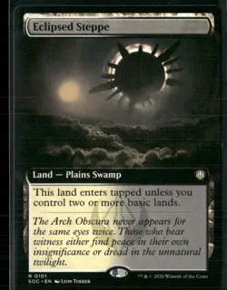 Commander: Secrets of Strixhaven #101 Eclipsed Steppe (Extended Art) - Image 1