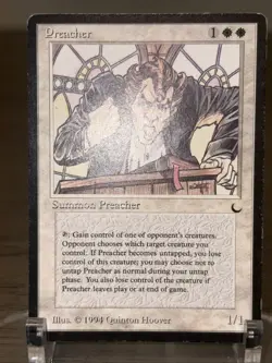 Magic: The Gathering MTG Preacher The Dark LP (B) 🔥 - Image 2