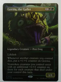 Gorma, the Gullet *Borderless FOIL* Magic MtG x1 SOC Commander Secrets - Image 1