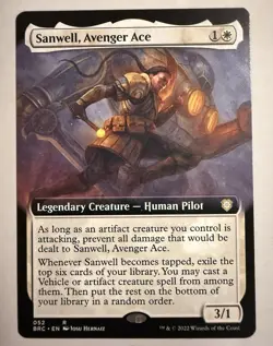 x1 Sanwell, Avenger Ace - Extended Art R MTG Commander: The Brothers' War M/NM, - Image 1