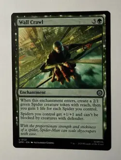 Wall Crawl SPM 121 MTG Marvel's Spider-Man Uncommon Normal EN NM - Image 1