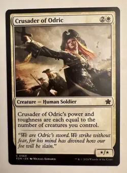 Crusader of Odric #569 (NM) Foundations FDN Magic MTG - Image 1