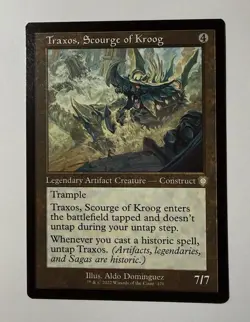 Traxos, Scourge of Kroog (Retro Frame) #170 (NM) Brothers' War BRC Magic MTG - Image 1