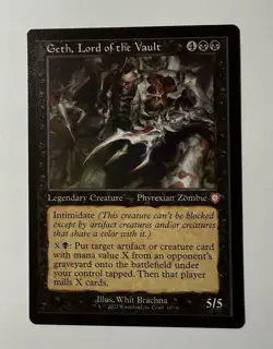 Geth, Lord of the Vault (Retro Frame) #107 (NM) Brothers' War BRC Magic MTG - Image 1