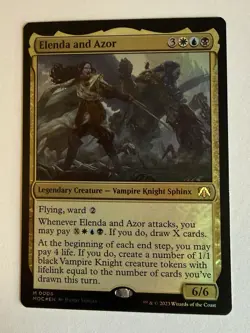 Elenda and Azor MTG March of the Machine Commander Mythical Foil NM x1 - Magic - Image 1