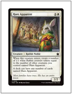 1x Hare Apparent, Magic the Gathering MTG NM - Image 1