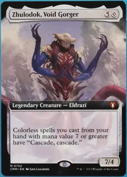 Zhulodok, Void Gorger (Extended Art) Commander Masters MINT (515626) ABUGames - Image 1