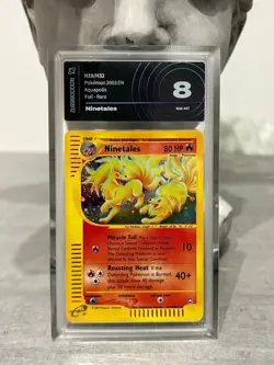 2003 POKEMON AQUAPOLIS #H19 NINETALES-HOLO aigrading 8 EN - Image 1