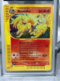 2003 POKEMON AQUAPOLIS #H19 NINETALES-HOLO aigrading 8 EN - Image 3