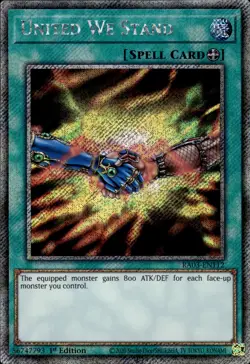 United We Stand - Platinum Secret Rare 1st Edition RA03-EN112 - NM - YuGiOh - Image 1