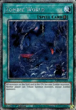 Zombie World - Platinum Secret Rare 1st Edition RA03-EN205 - NM - YuGiOh - Image 1