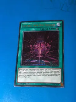 YUGIOH Ultra Rare Contract With Don Thousand DUSA-EN041 1st Edition - Image 1