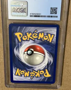 1999 Pokemon SPANISH Unlimited Base Set Alakazam Holo 1/102 CGC 9 MINT - Image 4
