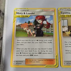 🔥Pokemon Trainer-Supporter Tag Team Card Lot Misty & Lorelei Cynthia & Caitlin… - Image 2