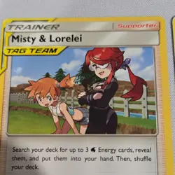 🔥Pokemon Trainer-Supporter Tag Team Card Lot Misty & Lorelei Cynthia & Caitlin… - Image 4