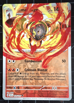 Armarouge Pokemon Card Hand-Painted extended art Collectible SSP 034/191 - Image 1
