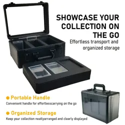 3-Row PSA Card Storage Box Graded Slab Holder Sports Trading Card Case Organiser - Image 3