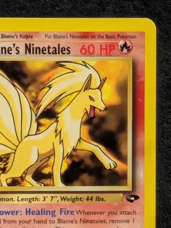 Blaine's Ninetales 21/132 Gym Challenge Non Holo Rare Pokemon Card a Near Mint - Image 4