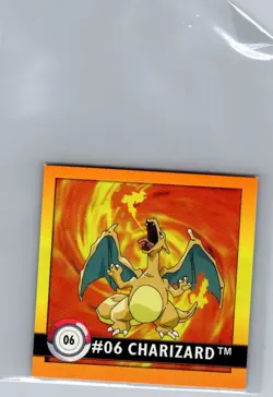 1999 Pokemon Series 1 Artbox Sticker Card - Charizard #06 - NM - Image 1