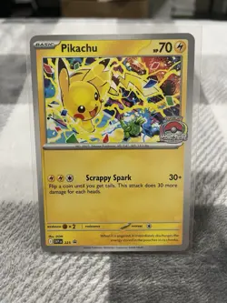 Pikachu 2025 World Championship Scarlet & Violet Promo Card💥 - Image 1