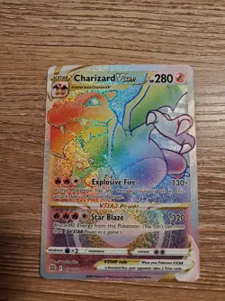 Charizard VSTAR Rainbow 174/172 Brilliant Stars Pokemon Card NM - Image 1