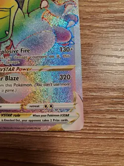 Charizard VSTAR Rainbow 174/172 Brilliant Stars Pokemon Card NM - Image 4