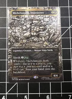 Michelangelo Improviser Magic the Gathering Kevin Eastman Headliner Card 2026 - Image 1