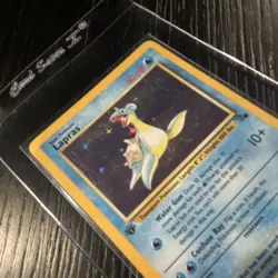 Lapras Fossil Holo Rare 1st Edition 80 HP 10/62 1999 Pokemon TCG English Card - Image 3