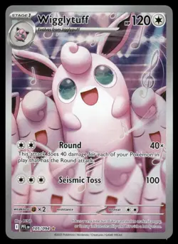 Pokemon Cards Wigglytuff 105/094 Phantasmal Flames Illustration Rare NM - Image 1