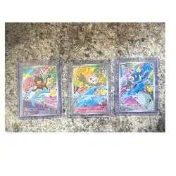 Pokemon TCG Series 1 illustrator Holo Promo Cards Litten Rowlet Popplio Lot of 3 - Image 1