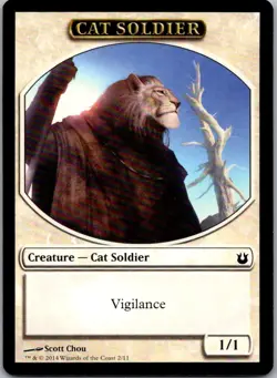 Cat Soldier Token T Born of the Gods 2 LP - Image 1
