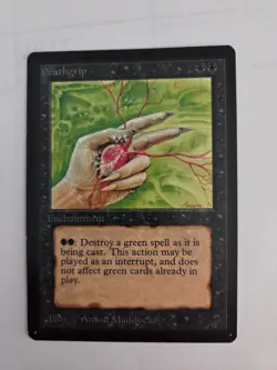 Deathgrip Limited Edition - Beta Edition Regular - Magic The Gathering - Image 1