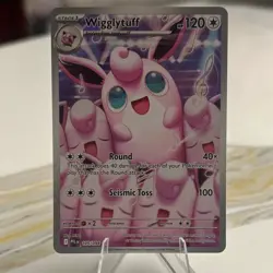 Pokemon TCG Wigglytuff Phantasmal Flames Illustration Rare Holo 120 HP 105/094 … - Image 1