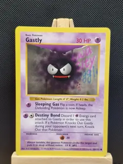 Pokemon 1999 WOTC Base Set Shadowless Gastly 050/102 - Excellent - Image 1