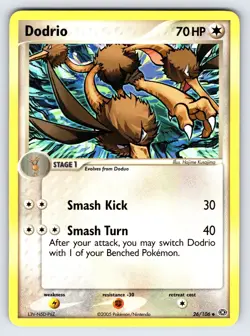 Dodrio 26/106 2005 EX Emerald Pokemon Card TCG Nintendo Uncommon - Nm/Vlp - Image 1