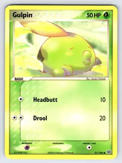 Gulpin 51/106 2005 EX Emerald Pokemon Card TCG Nintendo Non Holo Common - Nm/Vlp - Image 1