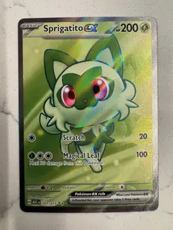 Pokemon TCG Sprigatito EX Full Art 251/217 Ascended Heroes Ultra Rare NM - Image 1