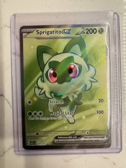 Pokemon TCG Sprigatito EX Full Art 251/217 Ascended Heroes Ultra Rare NM - Image 3