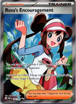 Rosa's Encouragement 114/088 Ultra Rare Perfect Order Pokemon Near Mint - Image 1