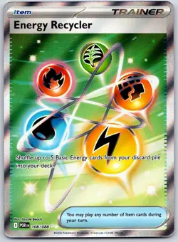 POKEMON PERFECT ORDER ENERGY RECYCLER 108/088 ULTRA RARE HOLO NM - Image 1