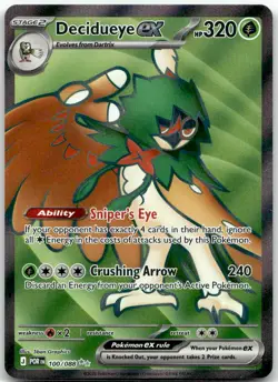 Pokemon Decidueye ex Perfect Order POR #100/088 Ultra Rare Holo NM *LOOK*!! - Image 1