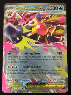 Mega Starmie ex 021/088 Double Rare Perfect Order Pokemon Holo Near Mint - Image 1
