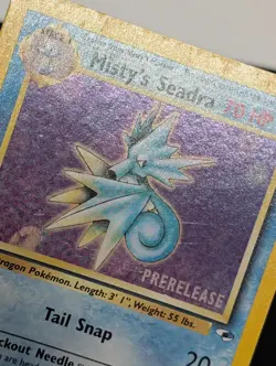 Mistys Seadra 9/132 Holo Rare Gym Heroes Prerelease Pokemon TCG LP - Image 4