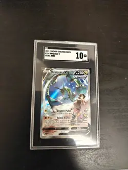 Pokemon TCG Rayquaza v Evolving Skies 194/203 SGC 10 - Image 1