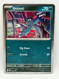 Sneasel 020 Mega Evolution (Black Star) Promo NM Cosmos Holo Pokemon TCG - Image 1