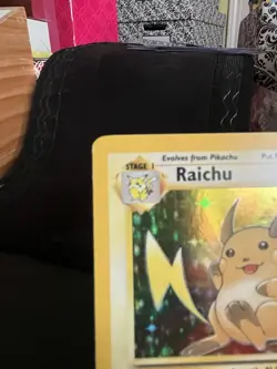 Pokemon Raichu Fossil Holo Rare Unlimited 14/62 1999 90 HP English - Image 2