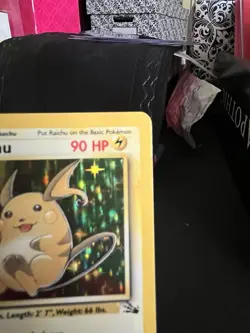 Pokemon Raichu Fossil Holo Rare Unlimited 14/62 1999 90 HP English - Image 3